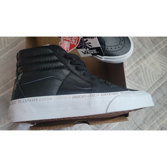 Vans Sk8-Hi “Divine Energy” Special Edition Black/True White Embroidered  W - Picture 1 of 4